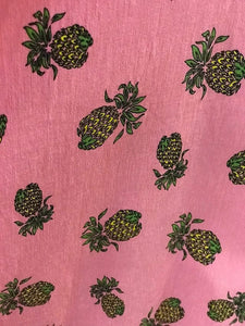 Pink Pineapple Swing Skirt- Up to 3XL!