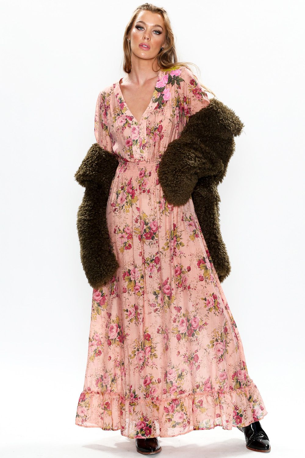 Antique Rose Maxi Dress