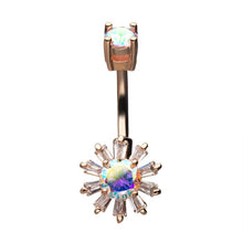 Load image into Gallery viewer, Ten-Petal Flower Belly Ring
