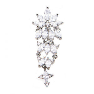Top Down Floral Chandelier Belly Ring
