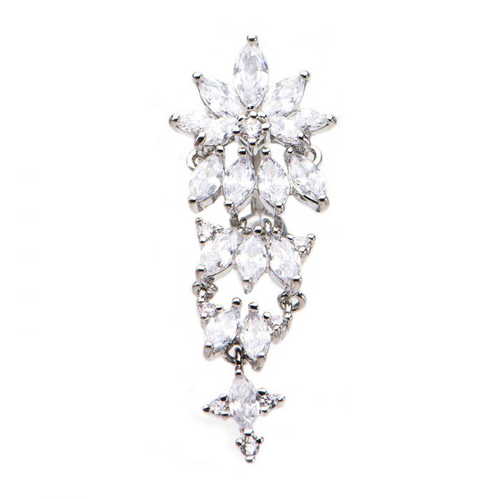 Top Down Floral Chandelier Belly Ring
