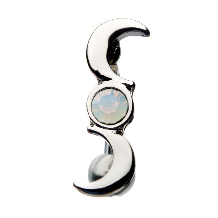 Top Down Moon Phases Belly Ring