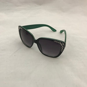 Big Square Sunglasses with Silver Corner Accents