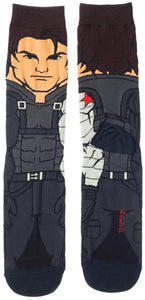 Winter Soldier Marvel Character Socks