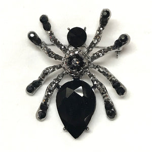 Spider Crystal Brooch