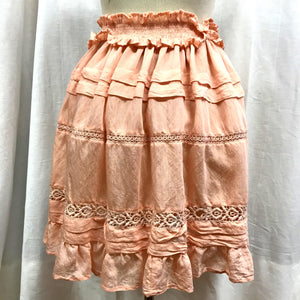 Baby Doll Pink Ruffle Skirt