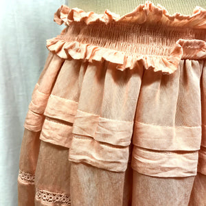 Baby Doll Pink Ruffle Skirt