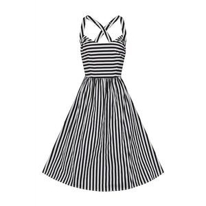 Black and White Striped Swing Dress Pink House Boutique Black and White Striped Swing Dress Pink House Boutique