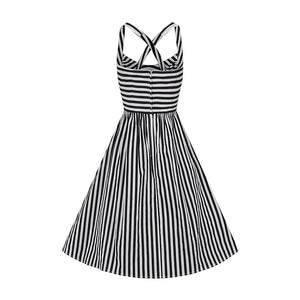 Black and White Striped Swing Dress Pink House Boutique Black and White Striped Swing Dress Pink House Boutique