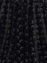 Load image into Gallery viewer, Lila Glitter Moon Velvet Skater Dress
