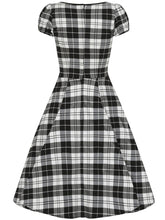 Load image into Gallery viewer, Mimi Monochrome Check Doll Dress

