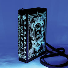Load image into Gallery viewer, Glow In The Dark Book of Spells Crossbody Purse
