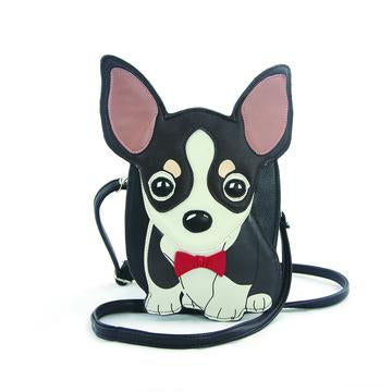 Chihuahua with Bowtie Cross-Body Purse