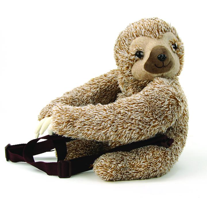 fuzzy mini backpack Sloth Fuzzy Friend Mini Backpack – Pink House Boutique