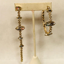 Load image into Gallery viewer, Mismatch Hoop and Dangle Gem Earrings
