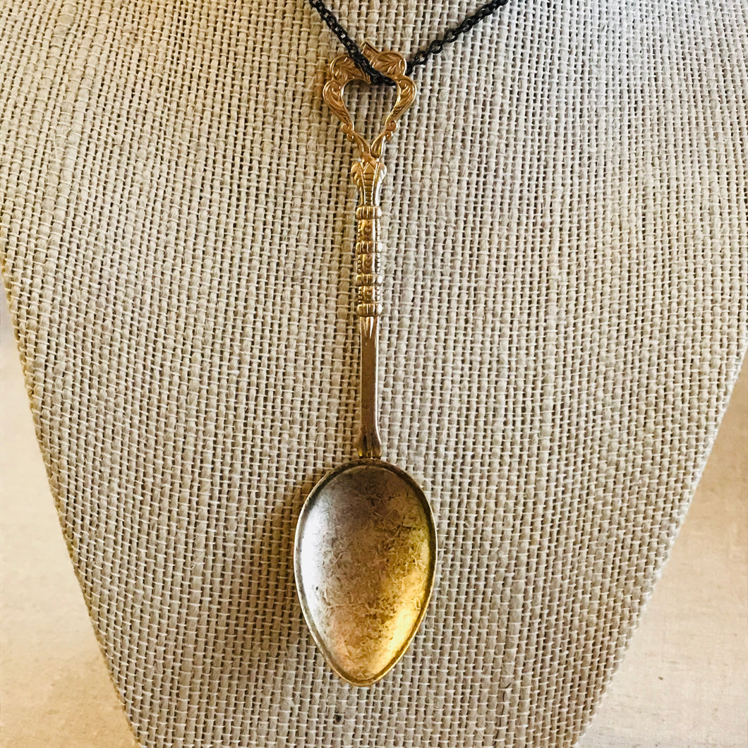 Antiqued Teaspoon Necklace