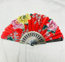 Load image into Gallery viewer, Floral Hand Fan- More Colors Available!
