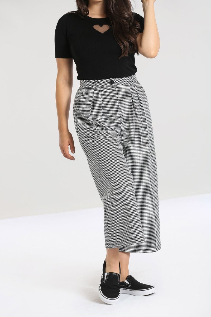 Harvey Houndstooth Culottes