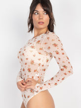 Load image into Gallery viewer, Floral Mesh Bodysuit- Last One!
