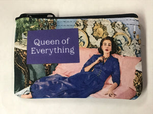 "Queen of Everything" Mini Pouch