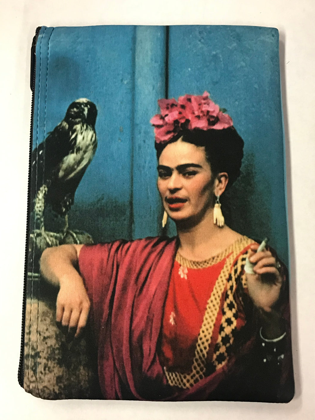 Frida Smoking Portrait Print Pouch