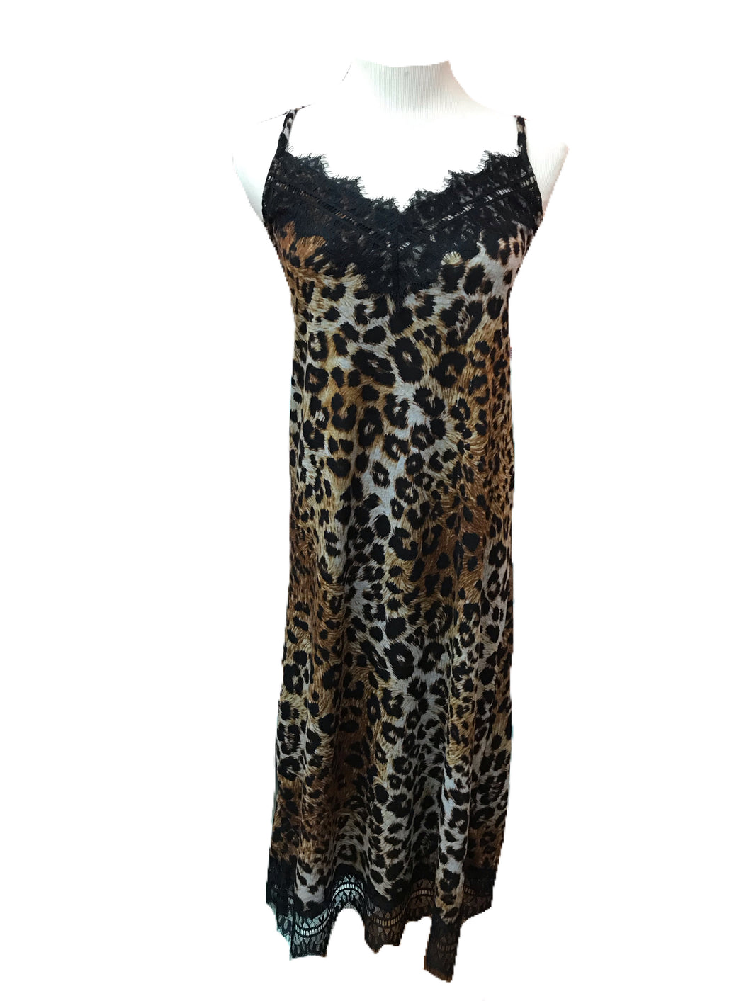 Leopard and Lace Cami Dress