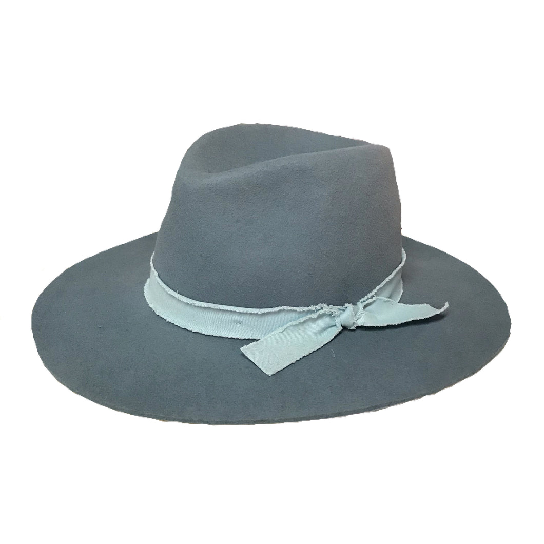 Slate Panama Hat with Adventure Strip