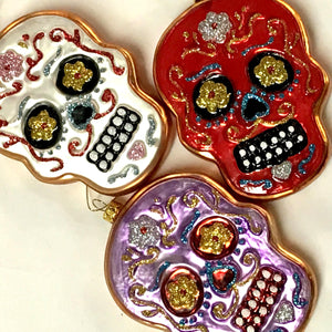 Sugar Skull Sugar Cookie Ornaments