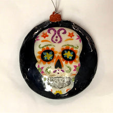 Load image into Gallery viewer, Sugar Skull Disk Ornaments
