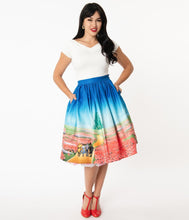 Load image into Gallery viewer, Wizard of Oz Yellow Brick Road Gellar Swing Skirt
