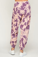 Load image into Gallery viewer, Pastel Pink and Purple Tie Dye Corduroy Joggers
