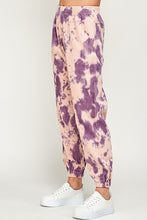 Load image into Gallery viewer, Pastel Pink and Purple Tie Dye Corduroy Joggers
