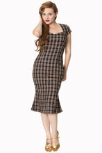 Load image into Gallery viewer, Blue and Red Plaid WiggleDress
