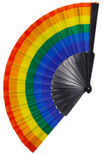 Load image into Gallery viewer, Pride Stripe Hand Fan- More Styles Available!
