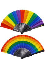 Load image into Gallery viewer, Pride Stripe Hand Fan- More Styles Available!
