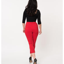 Load image into Gallery viewer, Red Capri Pants
