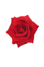 Load image into Gallery viewer, Candy Apple Red Rose Hair Flower
