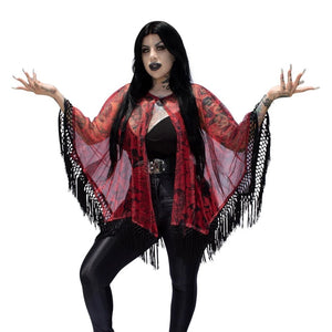 Devil Disguise Mesh Cape