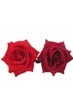Load image into Gallery viewer, Petal Red or Burgundy Rose Hair Flower

