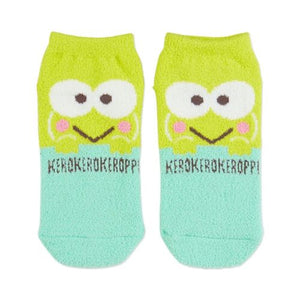 Keroppi Peekaboo Fuzzy Ankle Socks