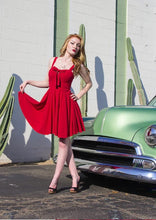 Load image into Gallery viewer, Red Sailor Girl Swing Dress- BACK IN STOCK!

