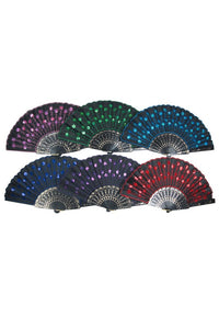 NEW Sequin Folding Fans- More Colors Available!