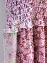 Load image into Gallery viewer, Summer Daze Pink and Blue Floral Tie Strap Maxi Dress
