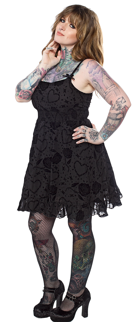 dolly barbed wire dress sourpuss