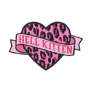 Hell Kitten Heart Banner Patch