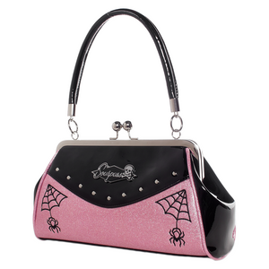 Pink Webbed Widow Handbag