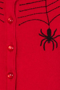 Spider Cardigan Red- Size Medium LAST ONE!