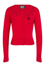 Load image into Gallery viewer, Spider Cardigan Red- Size Medium LAST ONE!
