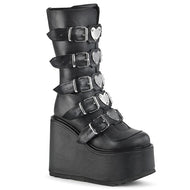 Swing Heart Buckle Platform Boots