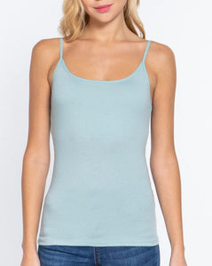 Mint Cropped Cami Top